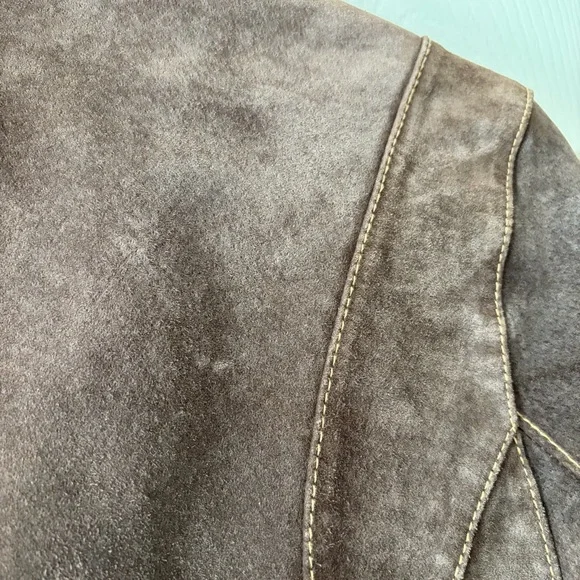 Outbrook Brown Genuine Leather Fringe Jacket - Picture 8 of 11